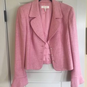 Escada Women’s Pink Tweed Blazer - Size 40